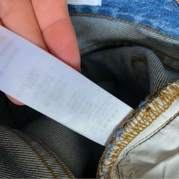 FRAME Denim Le Original patchwork boyfriend jeans Blue Size 29 Relaxed Fit - Picture 8 of 11